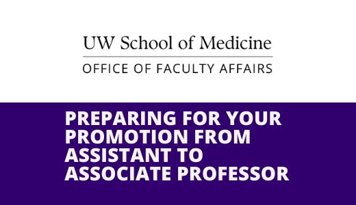 OFA Fall 2022 Preparing for Your Promotion from Assistant to Associate Professor Banner